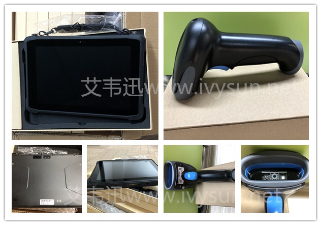 工業平板電腦M11和DS6502SR二維掃描槍.jpg 工業平板電腦M11和DS6502SR二維掃描槍.jpg